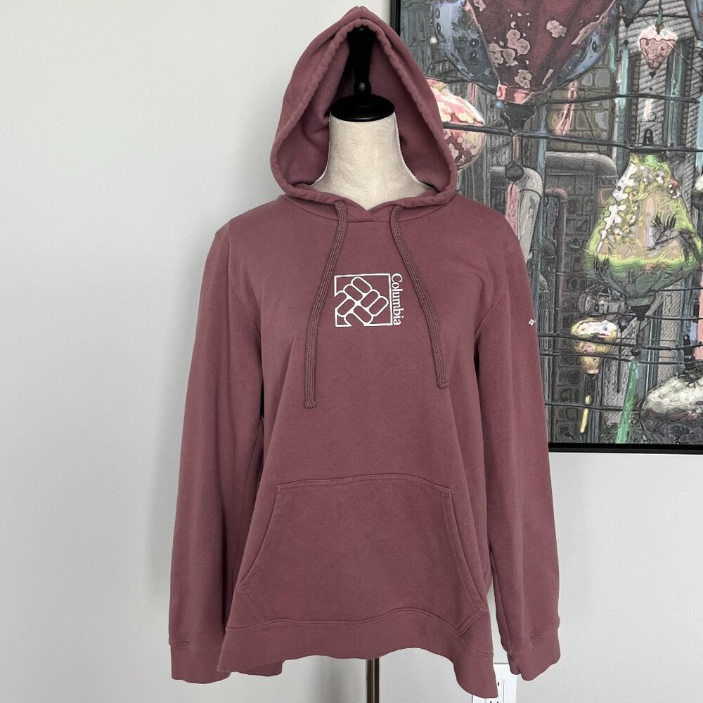 Columbia Blush Logo Hoodie Sweatshirt XL